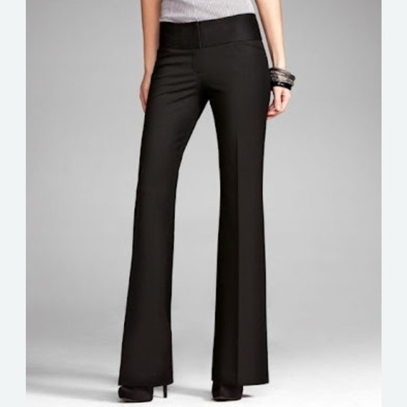 Express Pants - Express Vintage Editor Wide Flare Women's Pants - Black